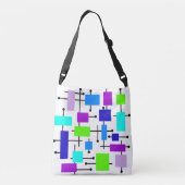Kool atoomrechthoeken crossbody tas (Achterkant)