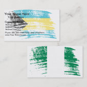 Kool Bahamaans vlaggenontwerp Visitekaartje (Voorkant / Achterkant)