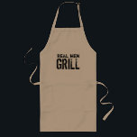 Kool BBQ-chef-kok-pron voor mannen | Reëel mannen  Lang Schort<br><div class="desc">Koel bq chef-kok-pron voor mannen | Echte mannen grill Barbecue cadeau voor kok. Cute gift idee voor vader,  oom,  opa enz.</div>