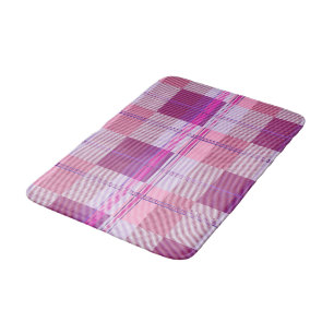 Kool Berry Magenta Geruite Esthetiek Badmat