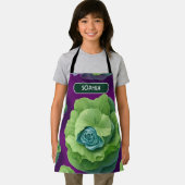 Kool Bloemen Kleurrijk Gepersonaliseerd Patroon Schort (Insitu)