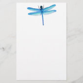 Kool Blue Dragonfly Stationery Briefpapier (Voorkant)