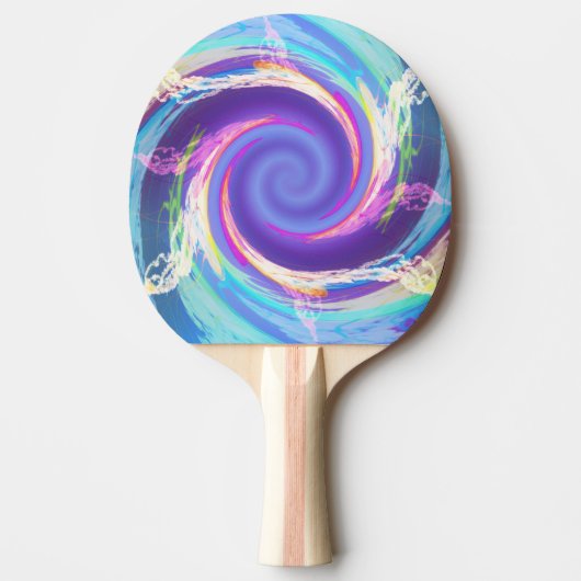 Kool Blue Fire Ping Pong Paddle Tafeltennisbatje (Voorkant)