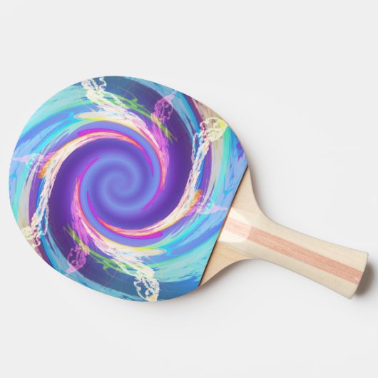 Kool Blue Fire Ping Pong Paddle Tafeltennisbatje (Zijkant)