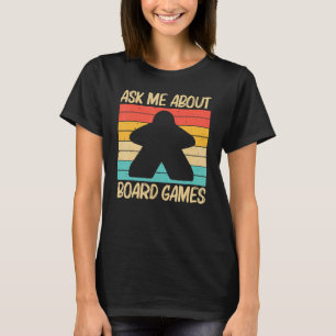 Kool board game voor mannen Gamer Meeple T-shirt