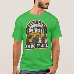 Kool boerenontwerp als een leuk boerenmotief voor t-shirt