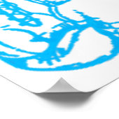 Kool boxt Blue Sign met handschoenen Poster (Hoek)