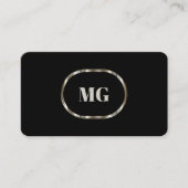 Kool Business Monogram Double Side Visitekaartjes (Voorkant)