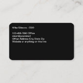 Kool Business Monogram Double Side Visitekaartjes (Achterkant)