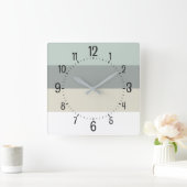 Kool Calming Minimalist Stripes Pattern Vierkante Klok (Huis)