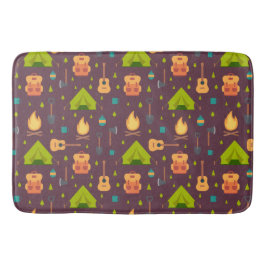 Kool Camping Pattern Outdoory Design Badmat