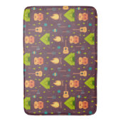 Kool Camping Pattern Outdoory Design Badmat (Voorkant Verticaal)