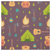 Kool Camping Pattern Outdoory Design Stof (Swatch)