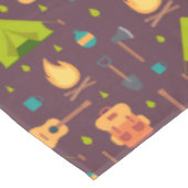 Kool Camping Pattern Outdoory Design Tafelkleed (Gekanteld)