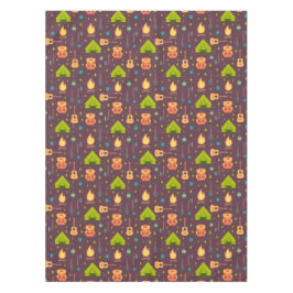 Kool Camping Pattern Outdoory Design Tafelkleed