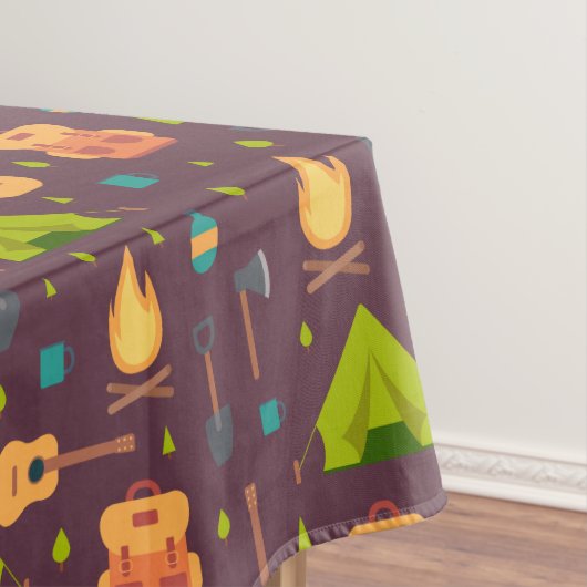Kool Camping Pattern Outdoory Design Tafelkleed (Voorbeeld)