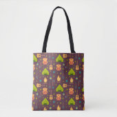Kool Camping Pattern Outdoory Design Tote Bag (Voorkant)