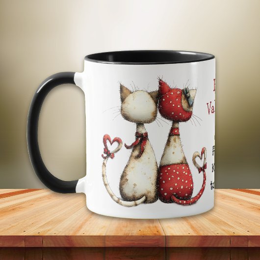 Kool Cat Schattige Valentijnsdag Mok