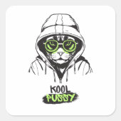 Kool Cat Sticker (Voorkant)