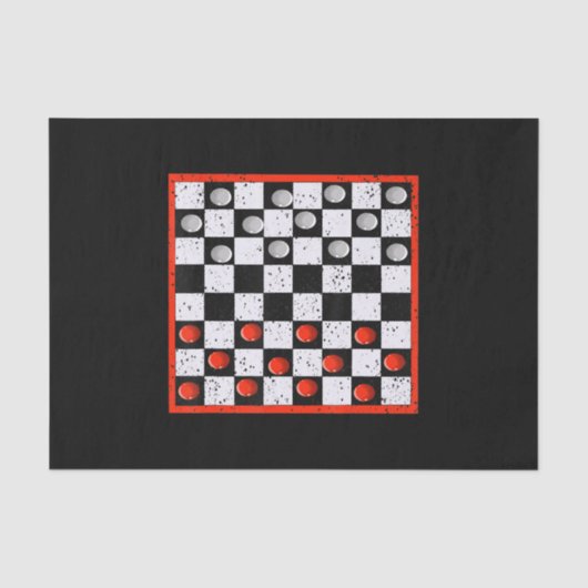Kool Chess Board Halloween Costume Funny Lazy DIY Tissuepapier (Voorkant)