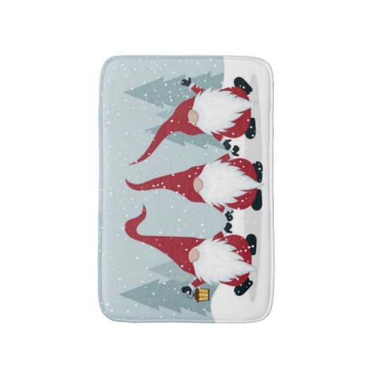 **KOOL CHRISMAS GNOMES * * BATH MAT (Voorkant Verticaal)