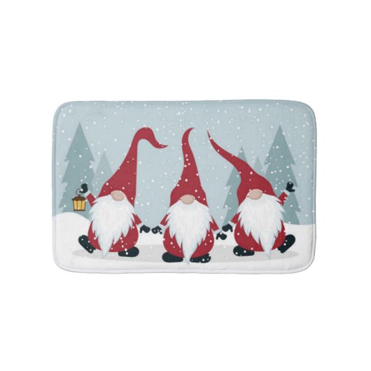 **KOOL CHRISMAS GNOMES * * BATH MAT (Voorkant)
