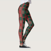 Kool Christmas Rood Groen Geruit Leggings (Rechts)