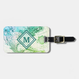 Kool Colors Map of North America Travelers Bagagelabel