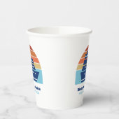 Kool cruise Ship Family Trip Sunset Personated Papieren Bekers (Links)