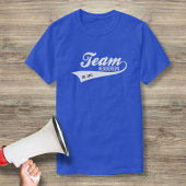 Kool Custom Family Team Name Retro Sports Logo T-shirt