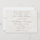 Kool Damask 30 Huwelijksjubileum 4.5x6.25 Uitnodig Kaart (Achterkant)