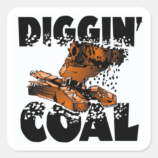 KOOL DELVEN VIERKANTE STICKER (Voorkant)