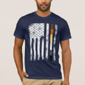 Kool Distress Gay Beren Pride Flag T-shirt (Voorkant)