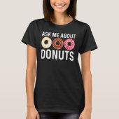 Kool Donut art voor mannen Suikergeglazuurde choco T-shirt (Voorkant)