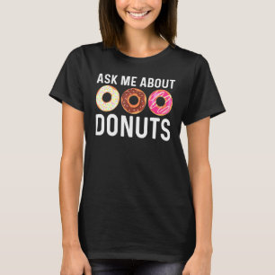 Kool Donut art voor mannen Suikergeglazuurde choco T-shirt