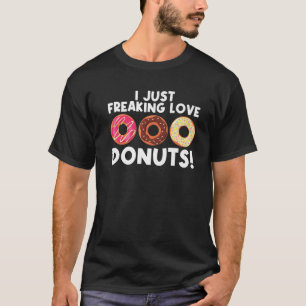 Kool Donut art voor mannen Suikergeglazuurde choco T-shirt