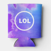 Kool druppelkleurige koelbox voeg uw eigen TEKST t Blikjeskoeler (Voorkant)