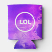 Kool druppelkleurige koelbox voeg uw eigen TEKST t Blikjeskoeler (Achterkant)