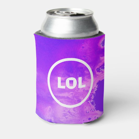 Kool druppelkleurige koelbox voeg uw eigen TEKST t Blikjeskoeler (Blikje Achterkant)