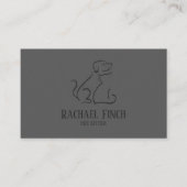 Kool en grijze moderne kat en hond-Logo Visitekaartje (Voorkant)