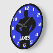 Kool- en klassieke buikbouwers monogram fitness grote klok (Hoek)