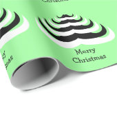  kool en leuke Mustache kerstboom Cadeaupapier (Rol Hoek)