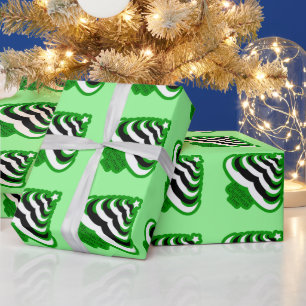  kool en leuke Mustache kerstboom Cadeaupapier
