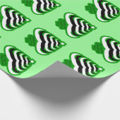  kool en leuke Mustache kerstboom Cadeaupapier (Hoek)