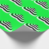  kool en leuke Mustache kerstboom Cadeaupapier (Hoek)