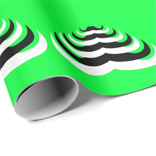 kool en leuke Mustache kerstboom Cadeaupapier (Rol Hoek)