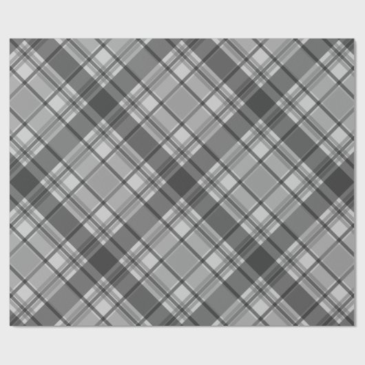 Kool en lichtgrijs speldenstang cadeaupapier (Vlak)