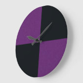 Kool en Paarse denim, wandklok (Hoek)