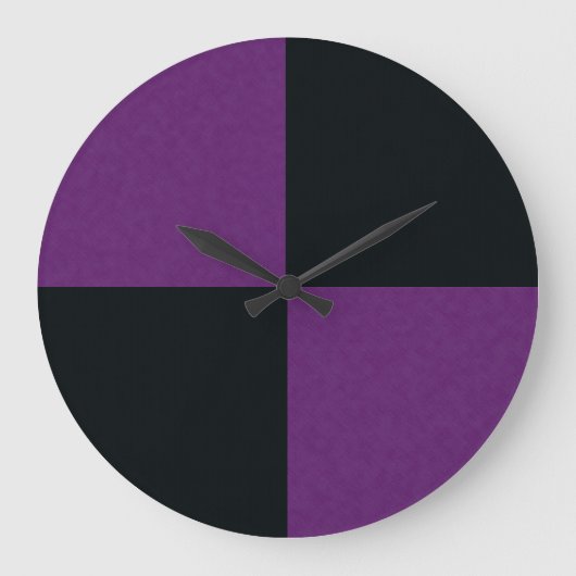 Kool en Paarse denim, wandklok (Voorkant)