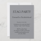 Kool en stijlvol JONGENSAVOND Uitnodiging (Voorkant)